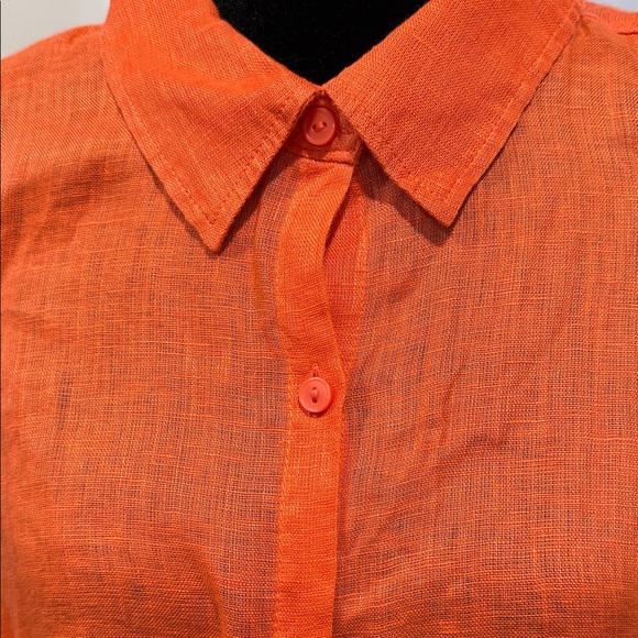 C&C California Vibrant Orange Button-Down Shirt - Picture 3 of 7